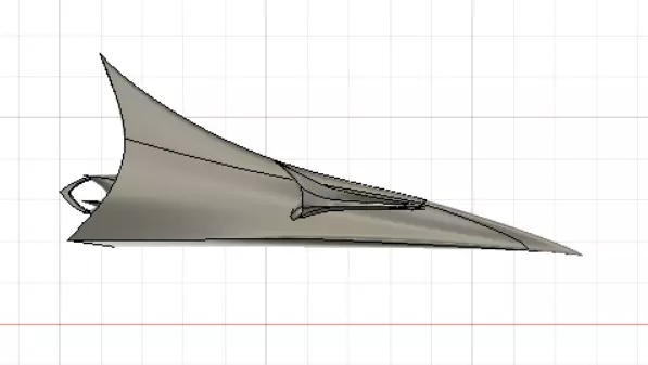 Spacecraft keychain 3D print model