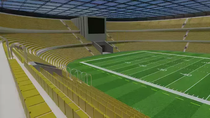 American Football Stadium - Yellow