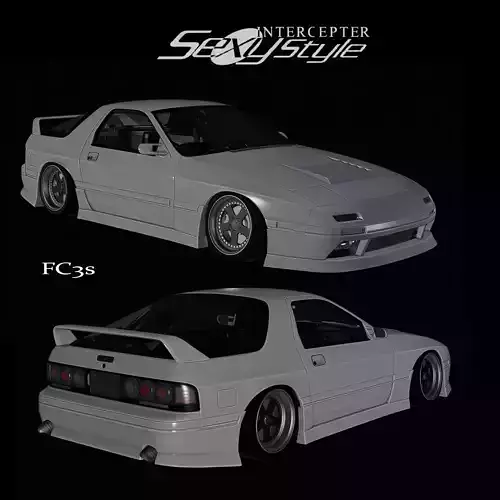 Sexy Style SS Mazda RX7 FC3S Body Kit GTS