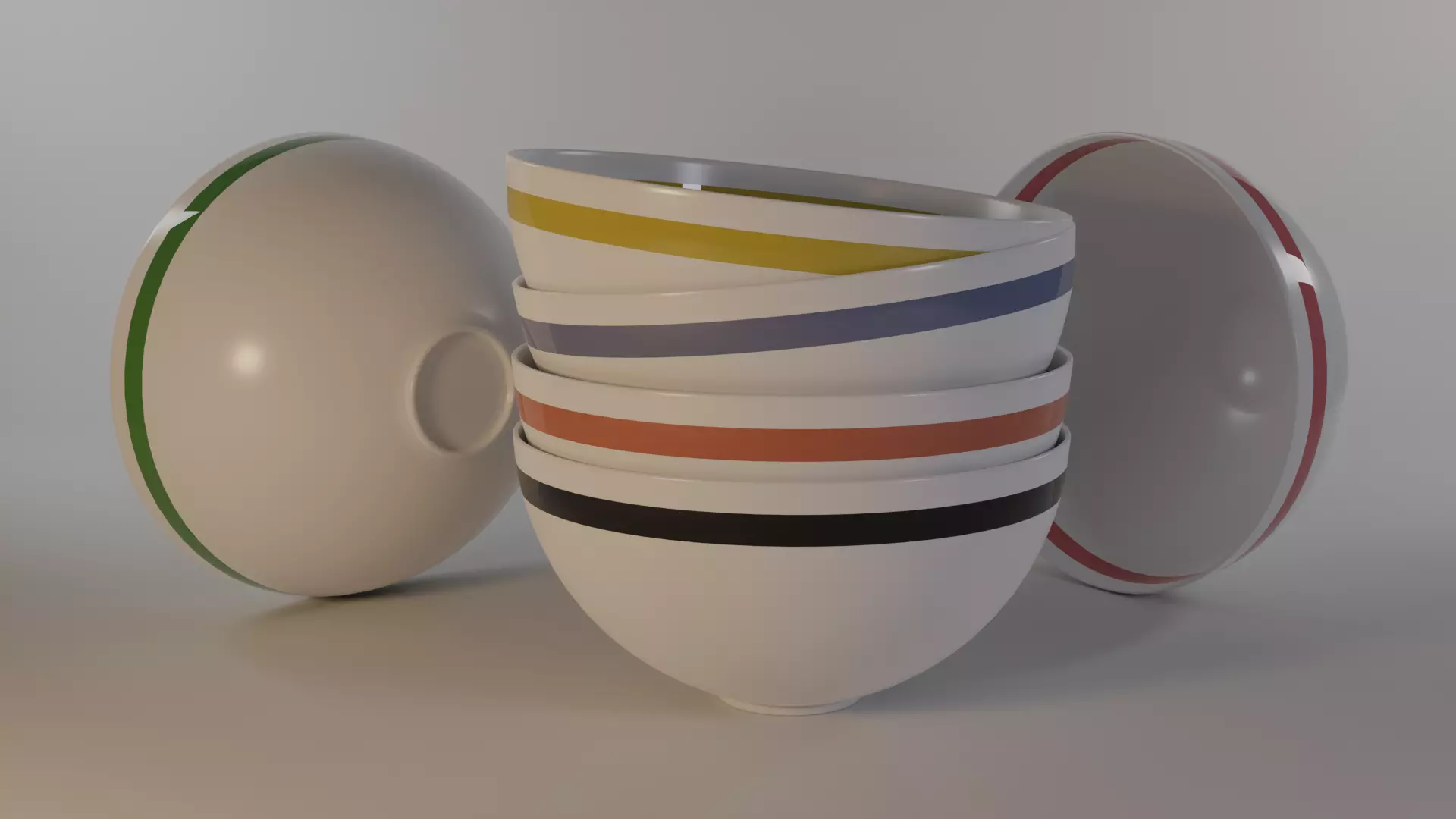 Bowl coup stoneware or porcelain Free 3D model