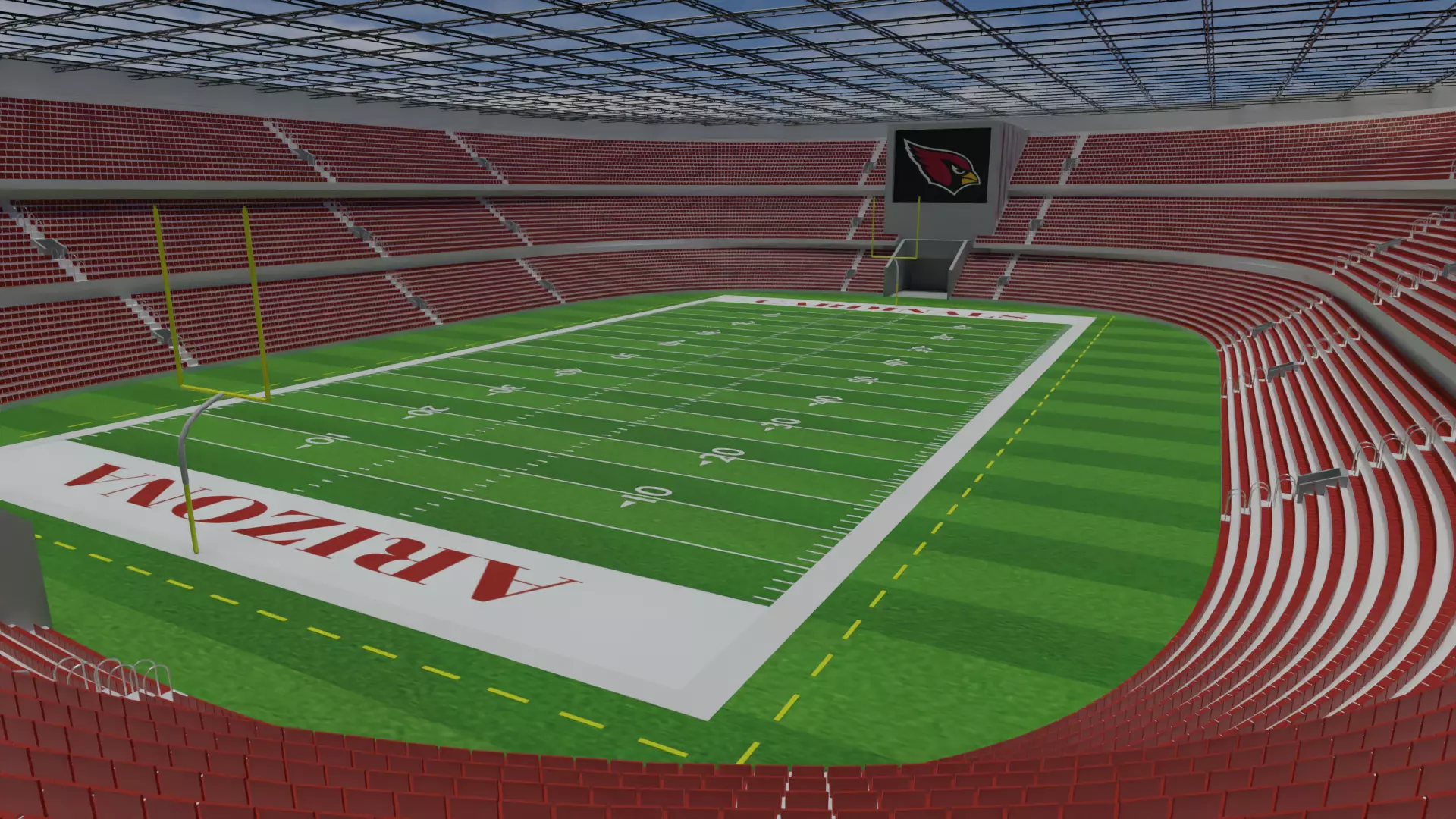 Arizona Cardinals - State Farm Stadium Low-poly 3D model_0