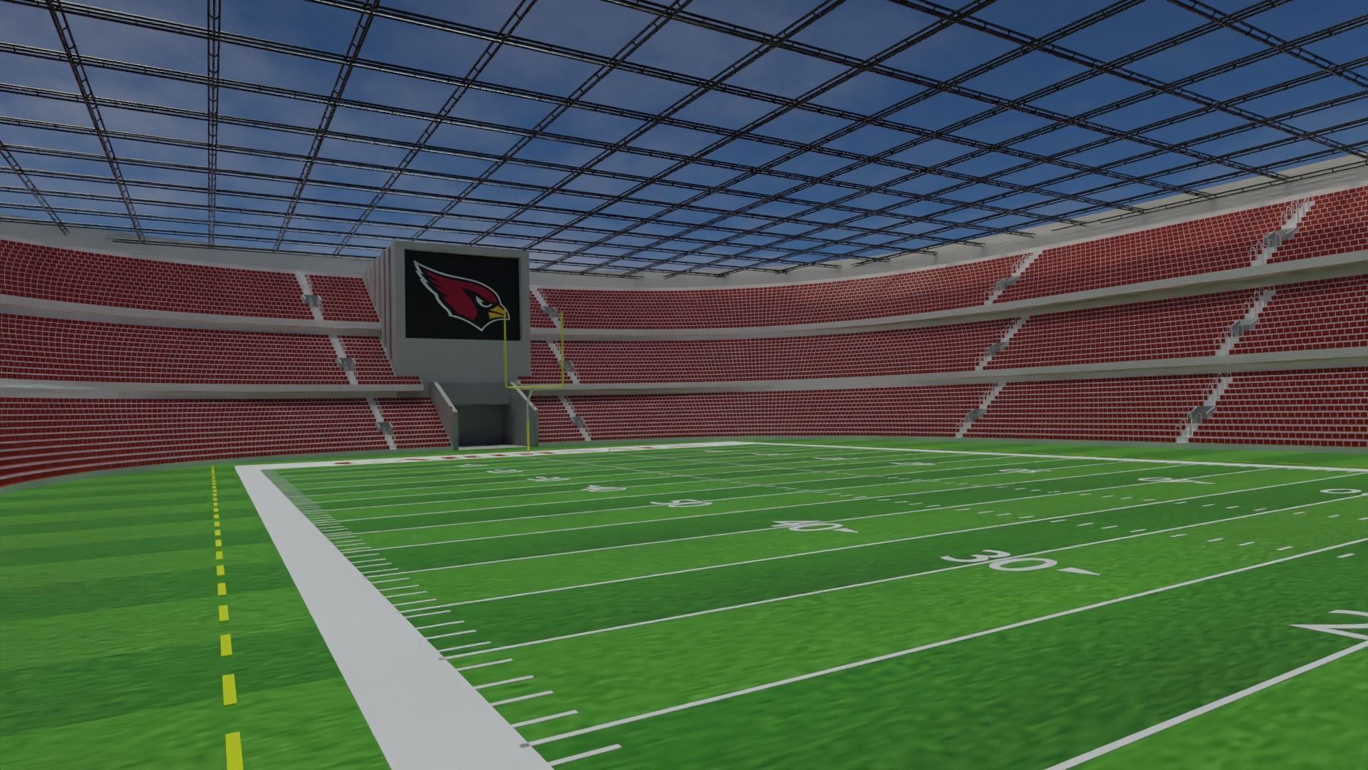 Arizona Cardinals - State Farm Stadium Low-poly 3D model_5