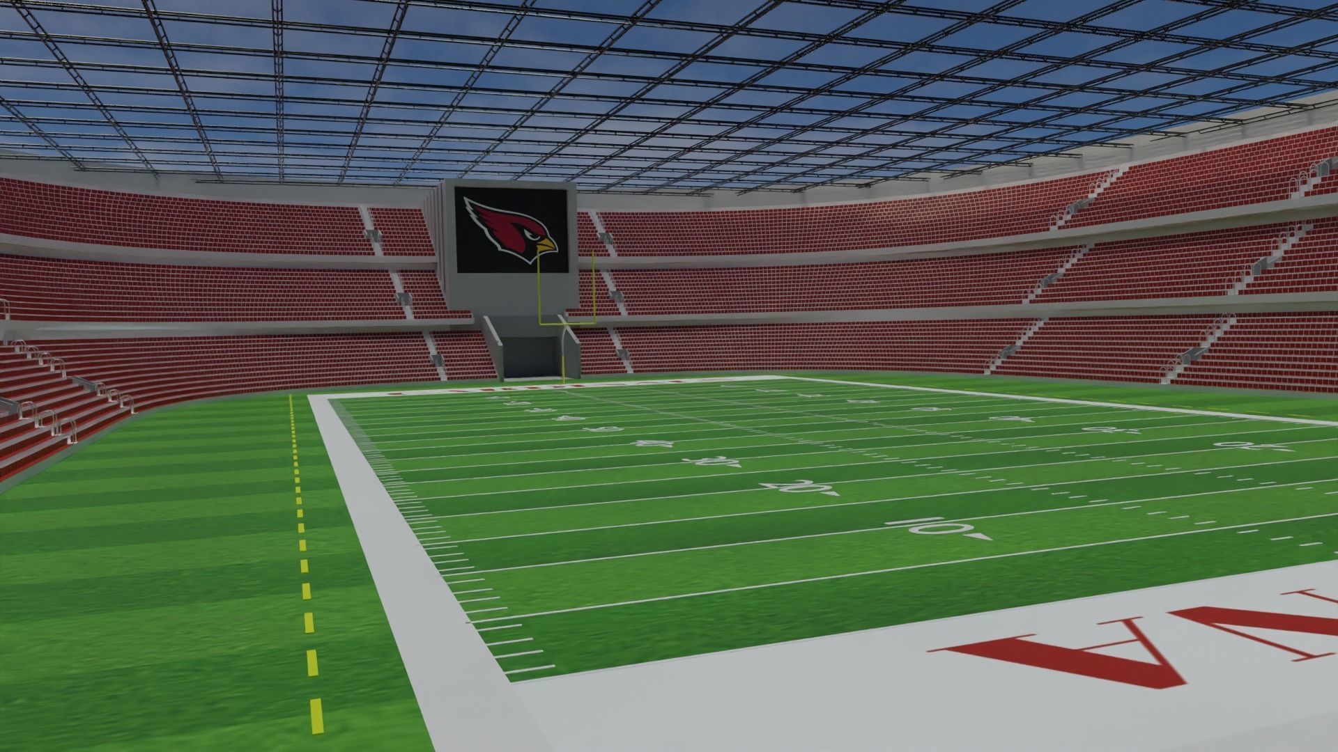 Arizona Cardinals - State Farm Stadium Low-poly 3D model_2