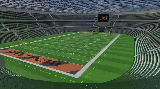 Cincinnati Bengals - American Football Stadium Low-poly 3D model