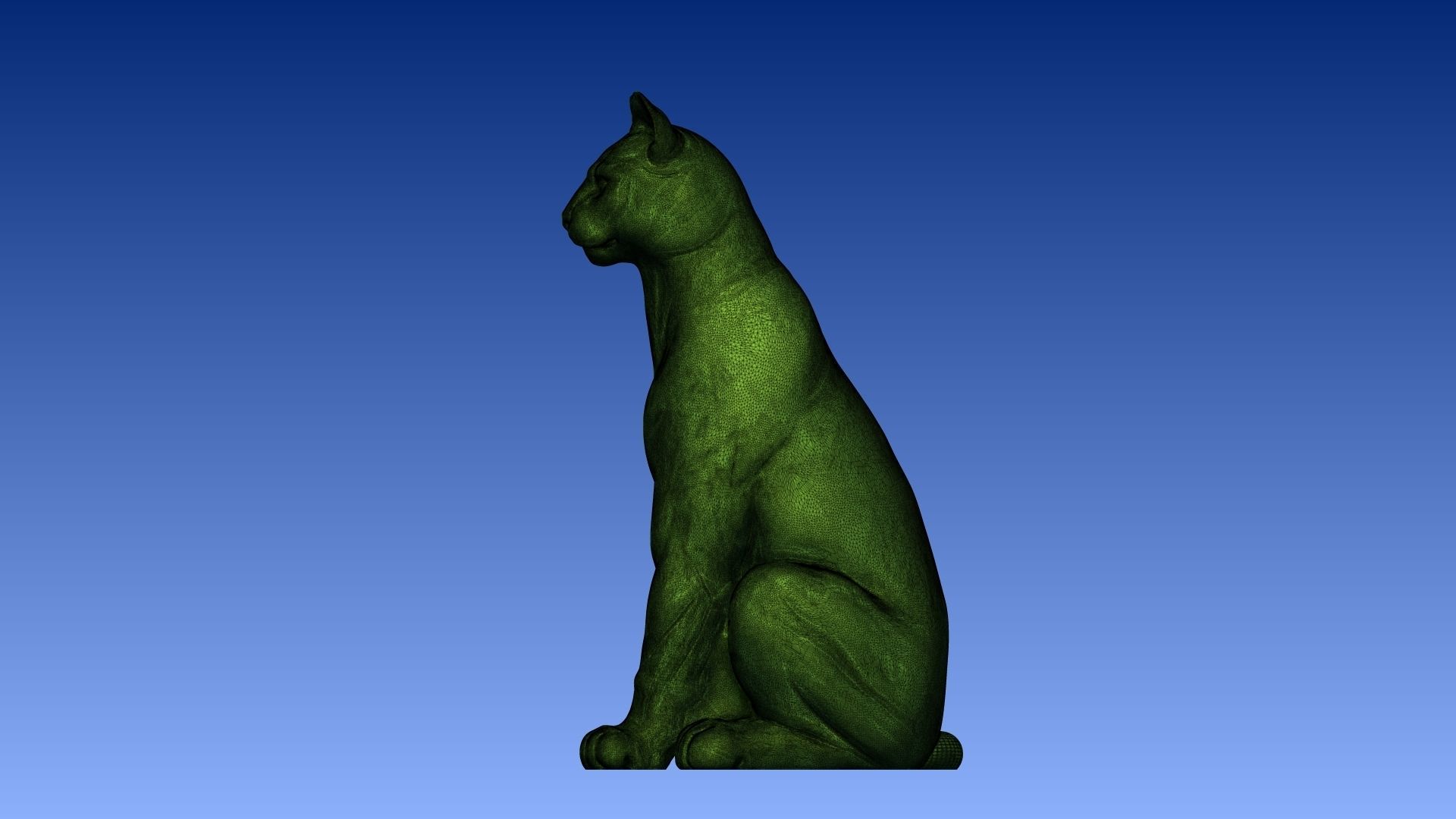 Sitting puma 3D model_7
