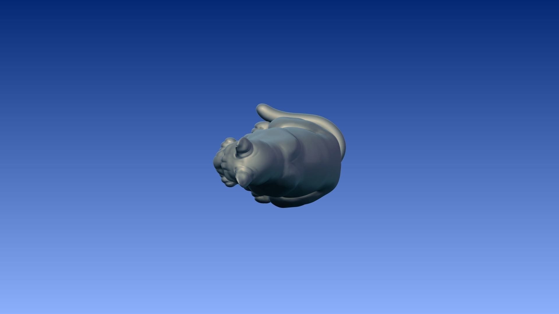 Sitting puma 3D model_11