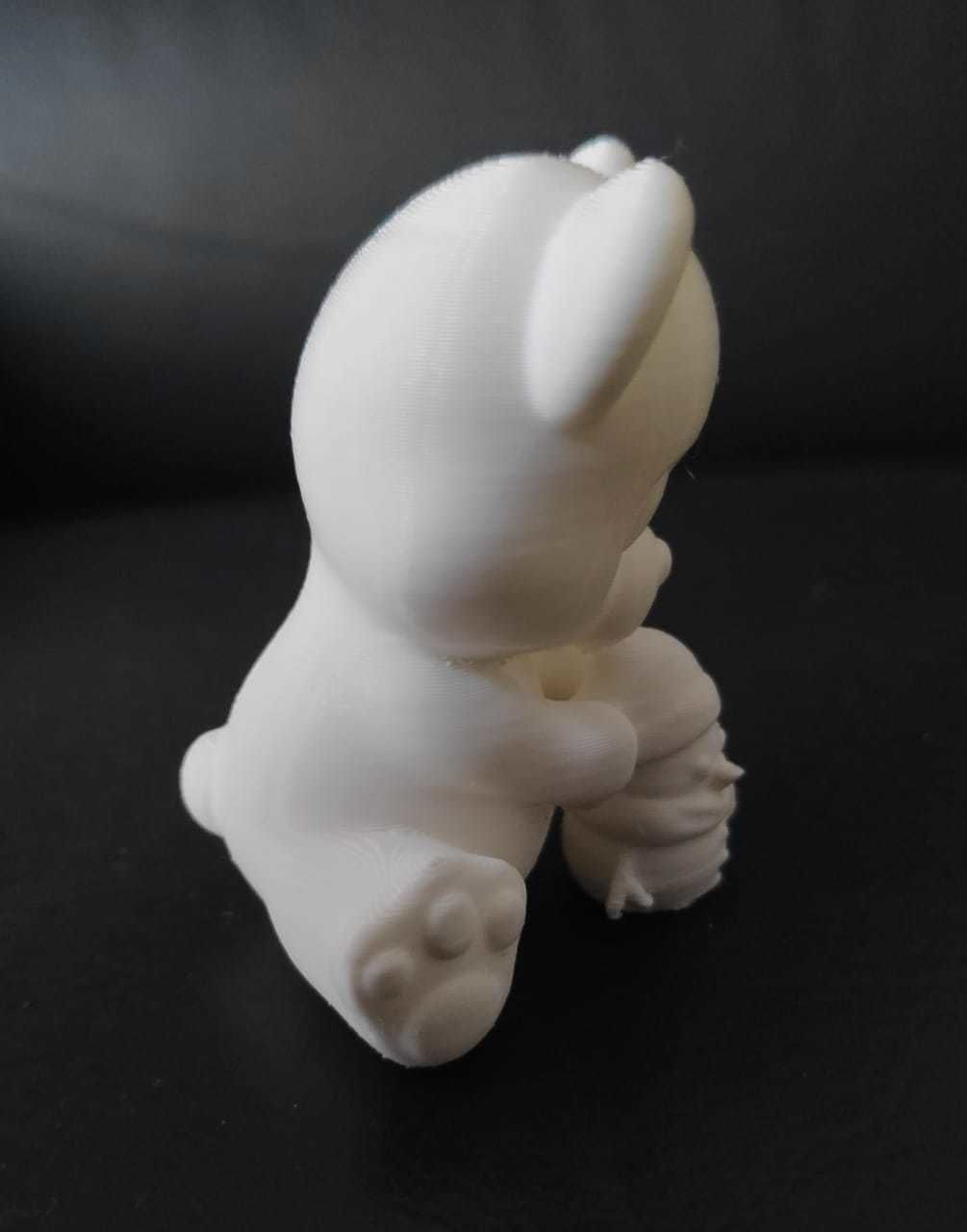 Bear Making Snowman 3D print model_6