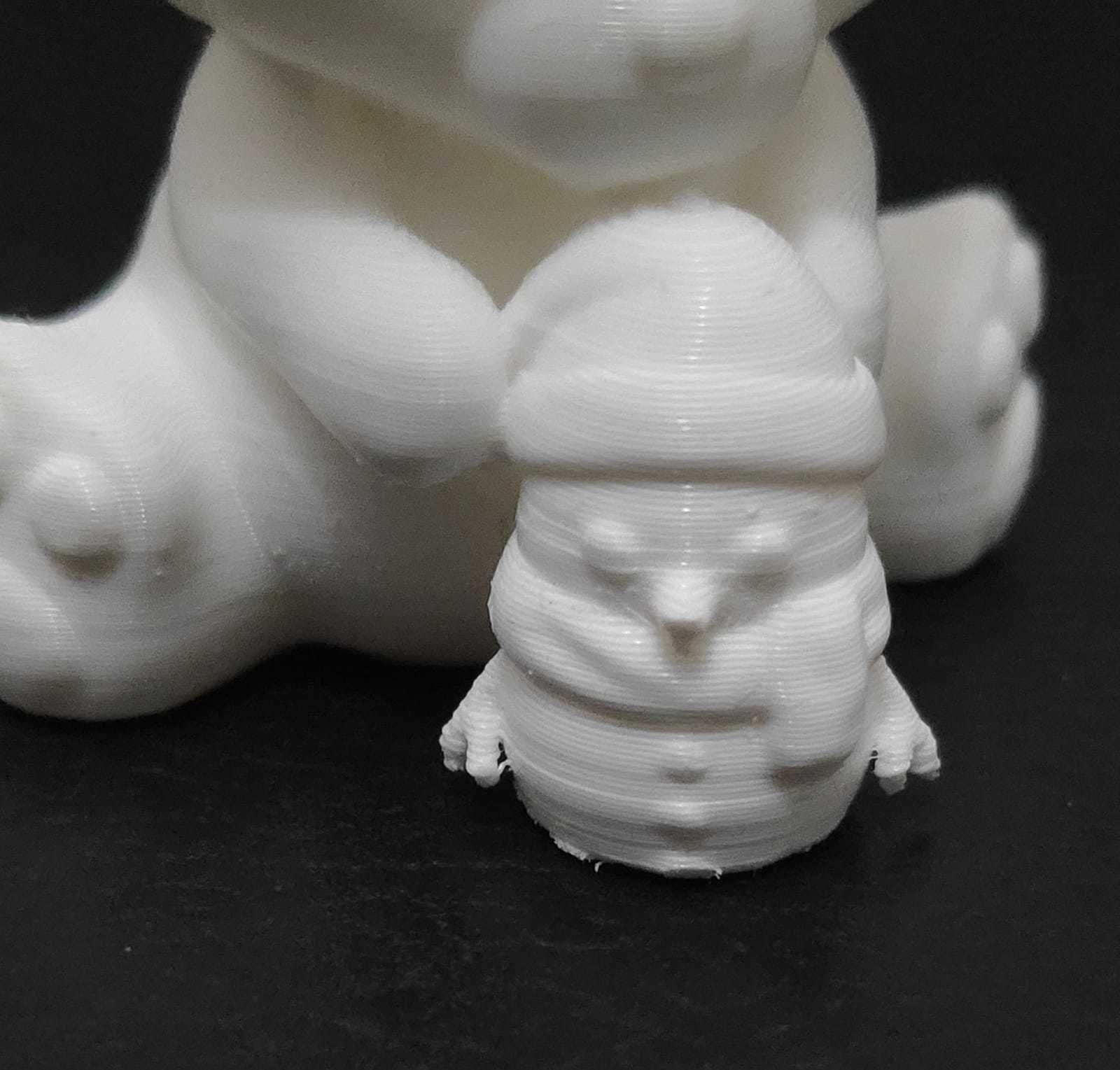 Bear Making Snowman 3D print model_12
