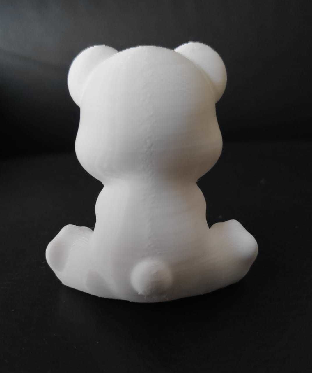 Bear Making Snowman 3D print model_7
