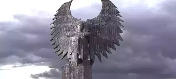 Dark Egyptian Winged Deity  3D model