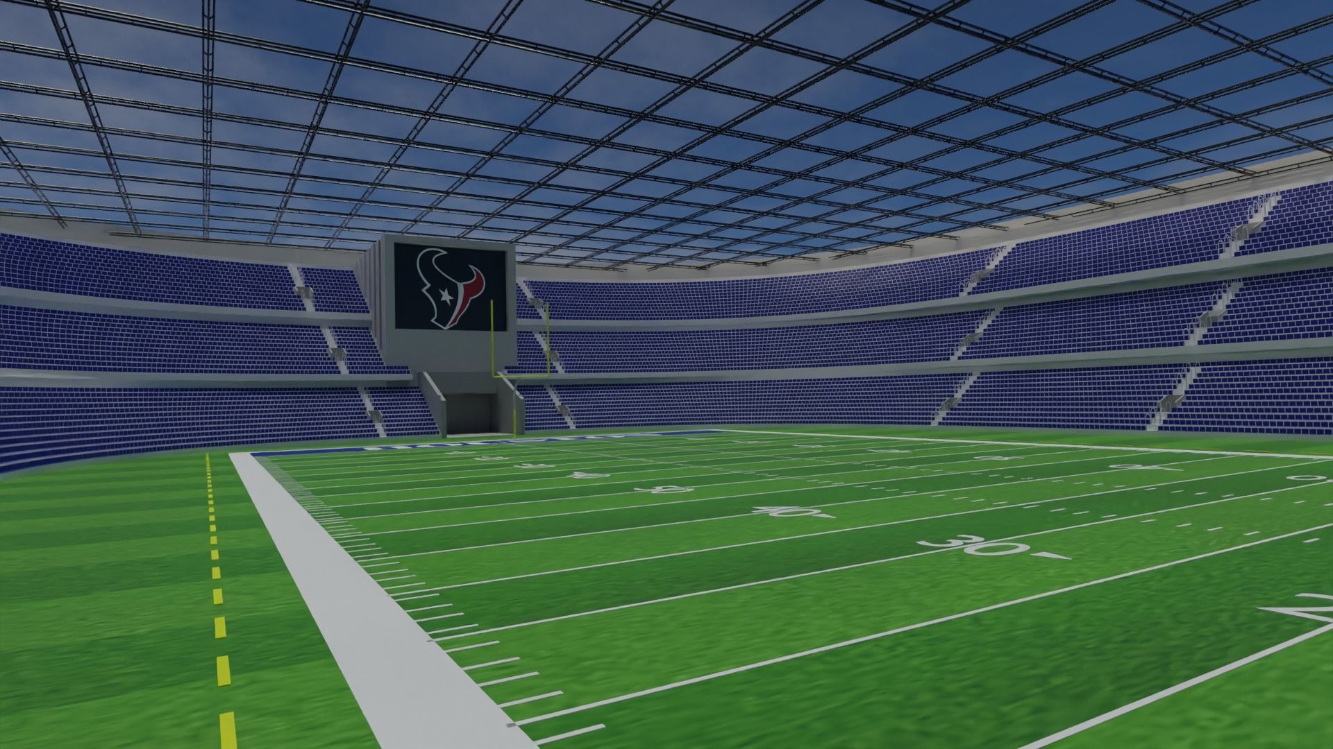 Houston Texans - American Football Stadium Low-poly 3D model_5