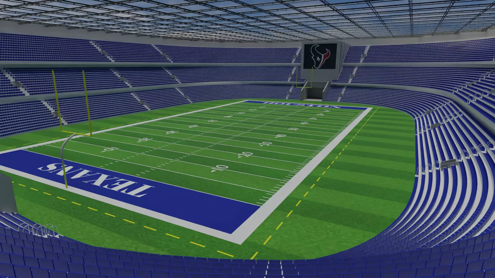 Houston Texans - American Football Stadium Low-poly 3D model_0