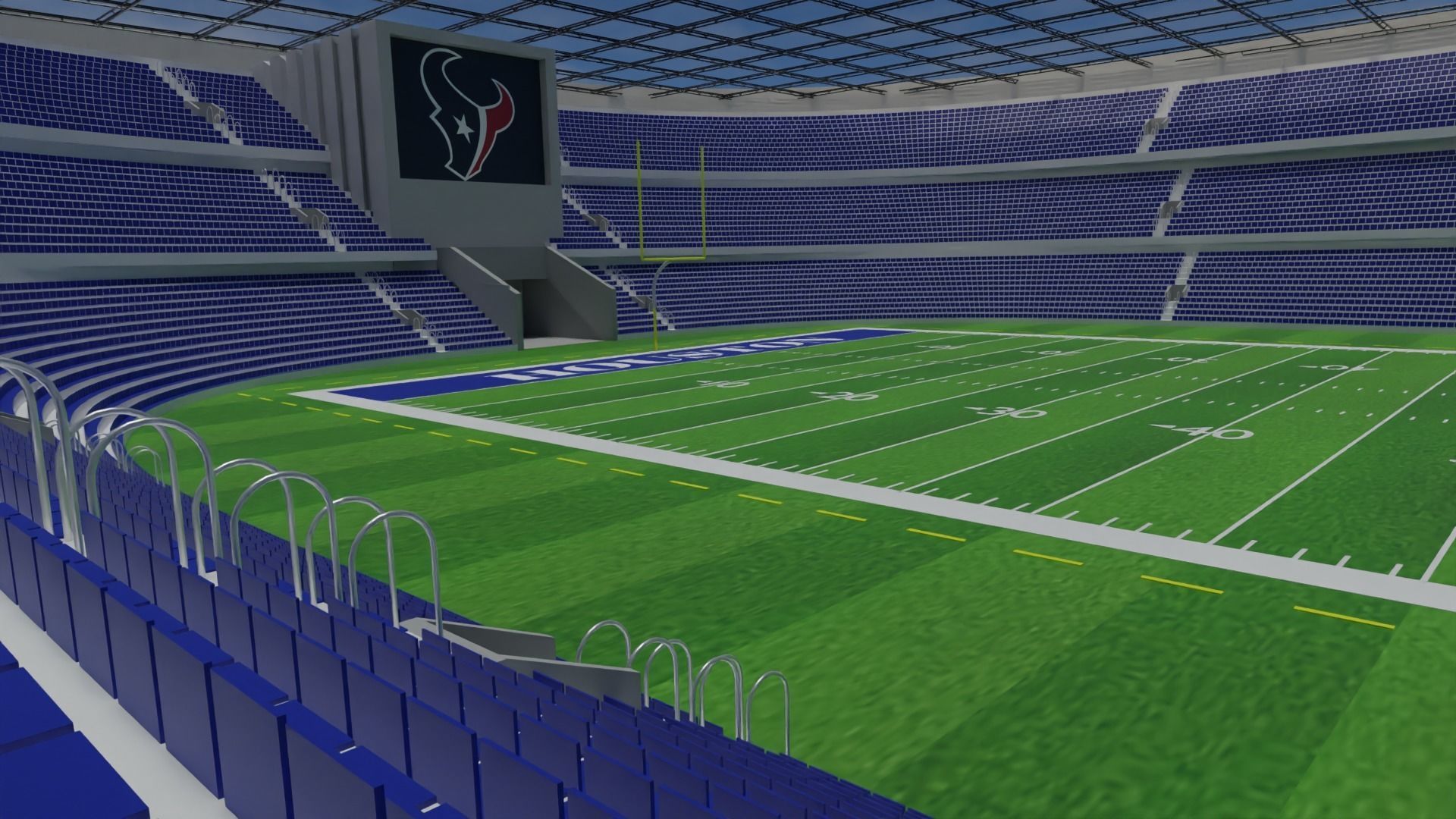 Houston Texans - American Football Stadium Low-poly 3D model_7