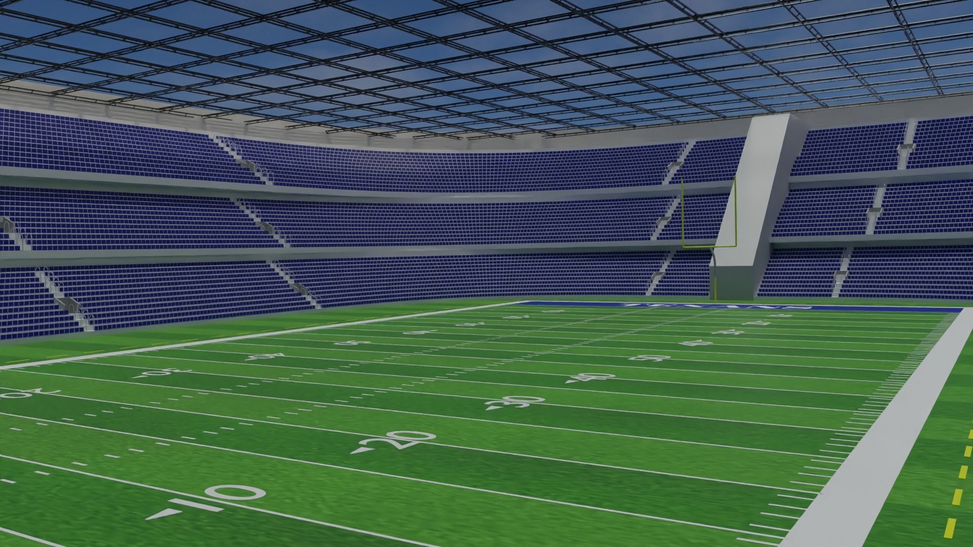 Houston Texans - American Football Stadium Low-poly 3D model_6