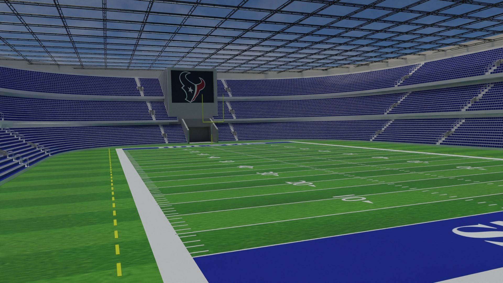 Houston Texans - American Football Stadium Low-poly 3D model_3