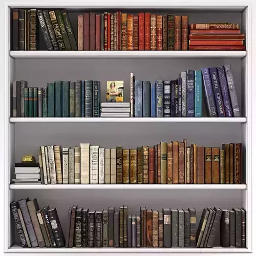 Book Set Classic Old 3D model