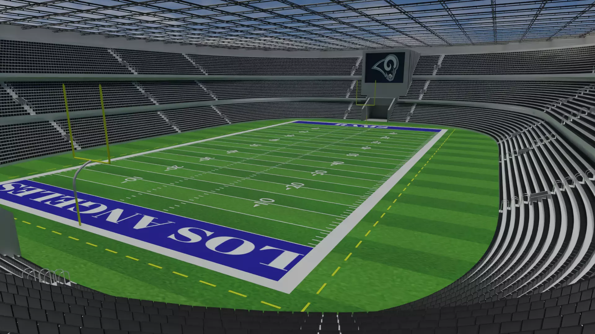 Los Angeles Rams - American Football Stadium Low-poly 3D model