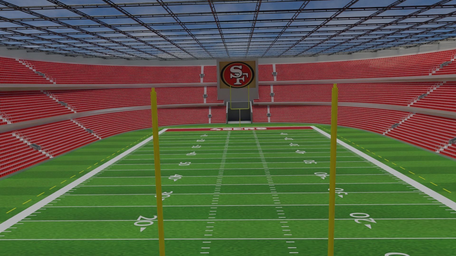 3D model San Francisco 49ers American Football Stadium VR / AR / low