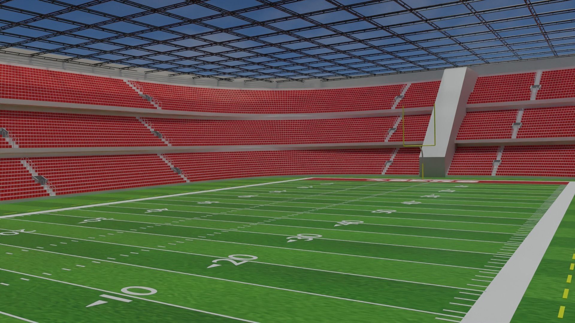 3D model San Francisco 49ers American Football Stadium VR / AR / low