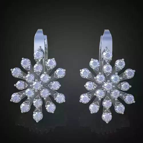 Earring 3D model 3D printable model 0095-14-