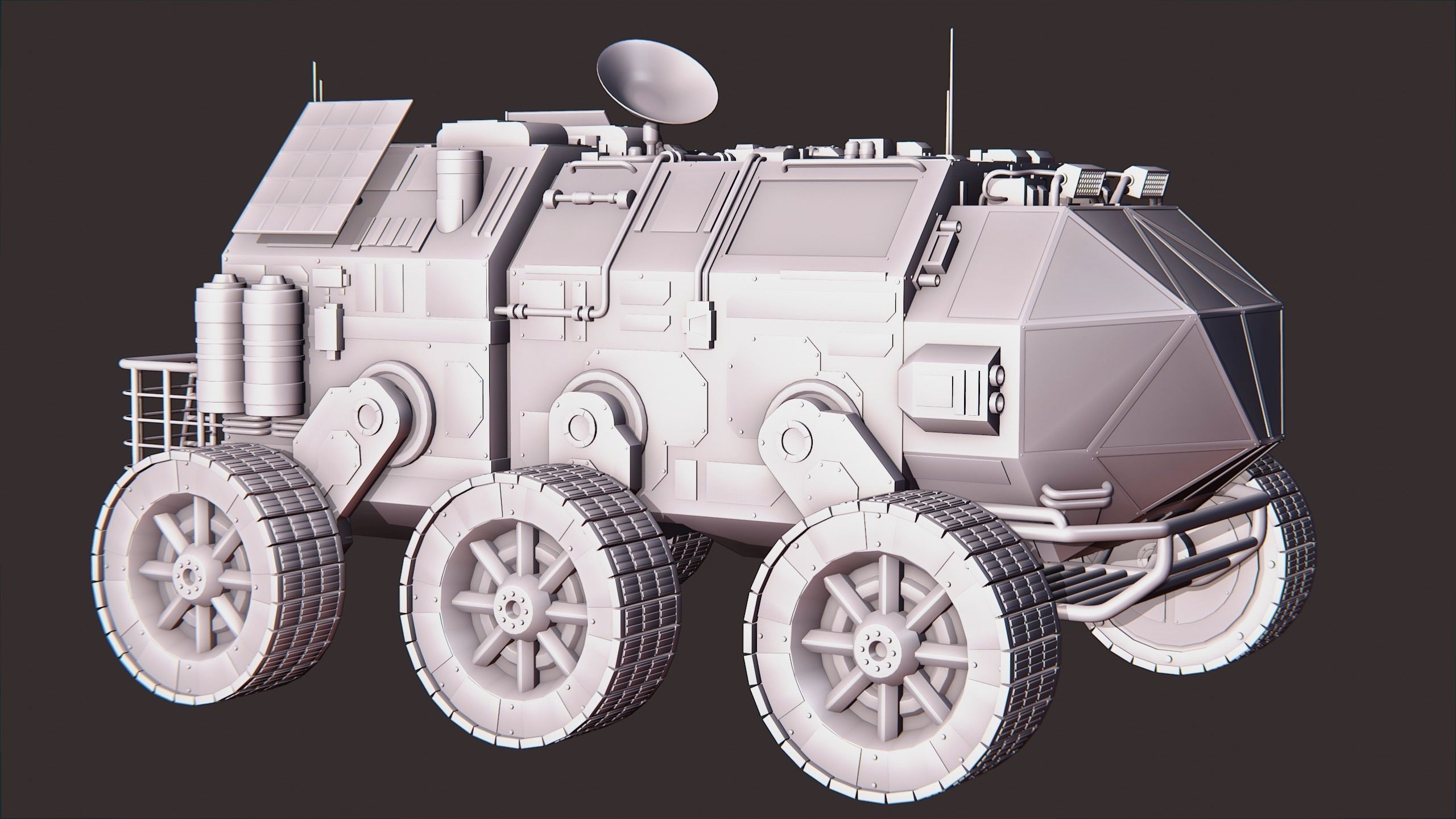 Mars Rover - Blender 3D model_10