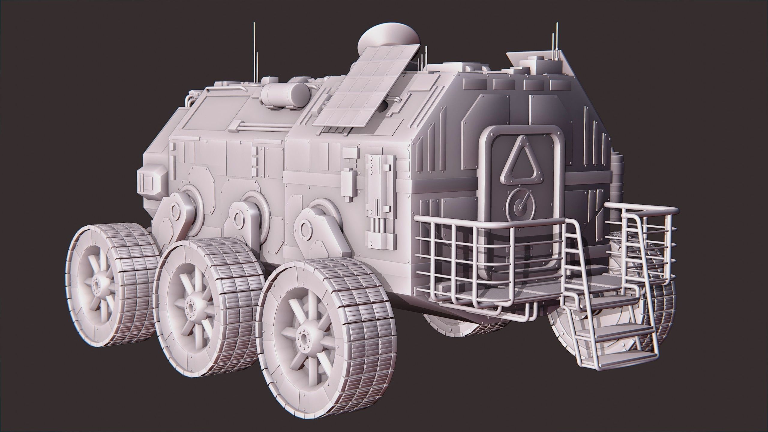 Mars Rover - Blender 3D model_9