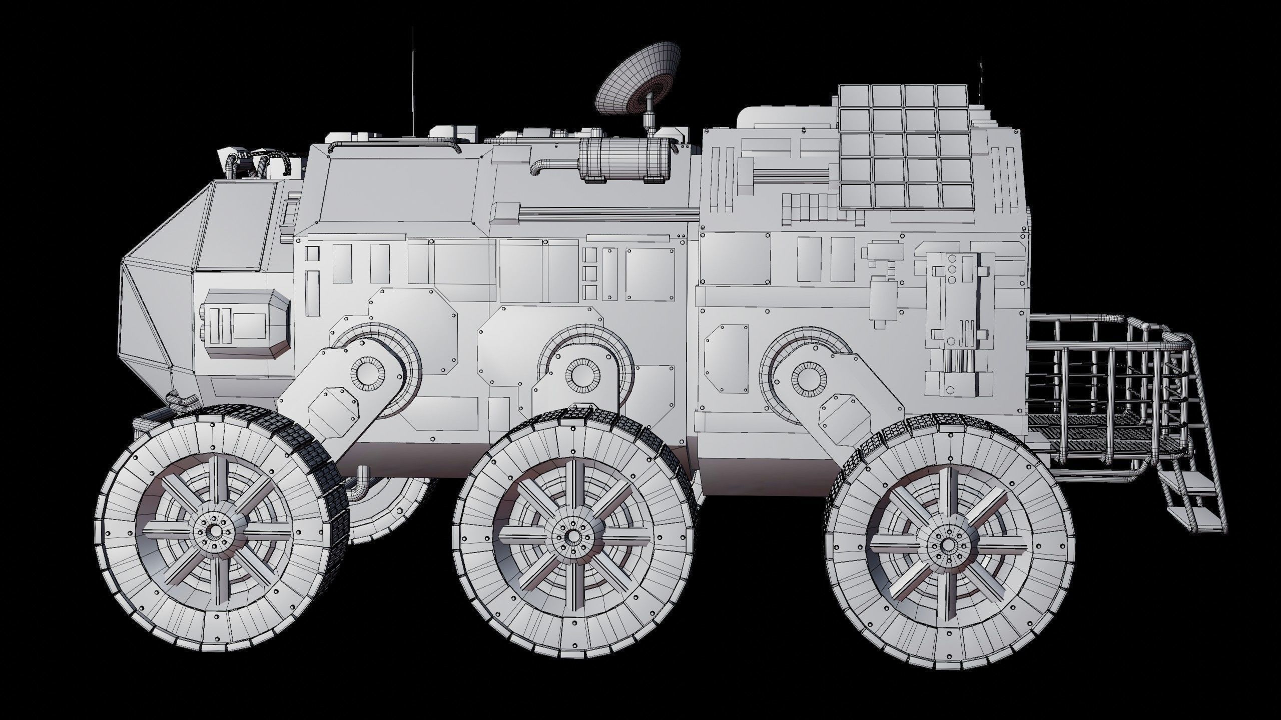 Mars Rover - Blender 3D model_16