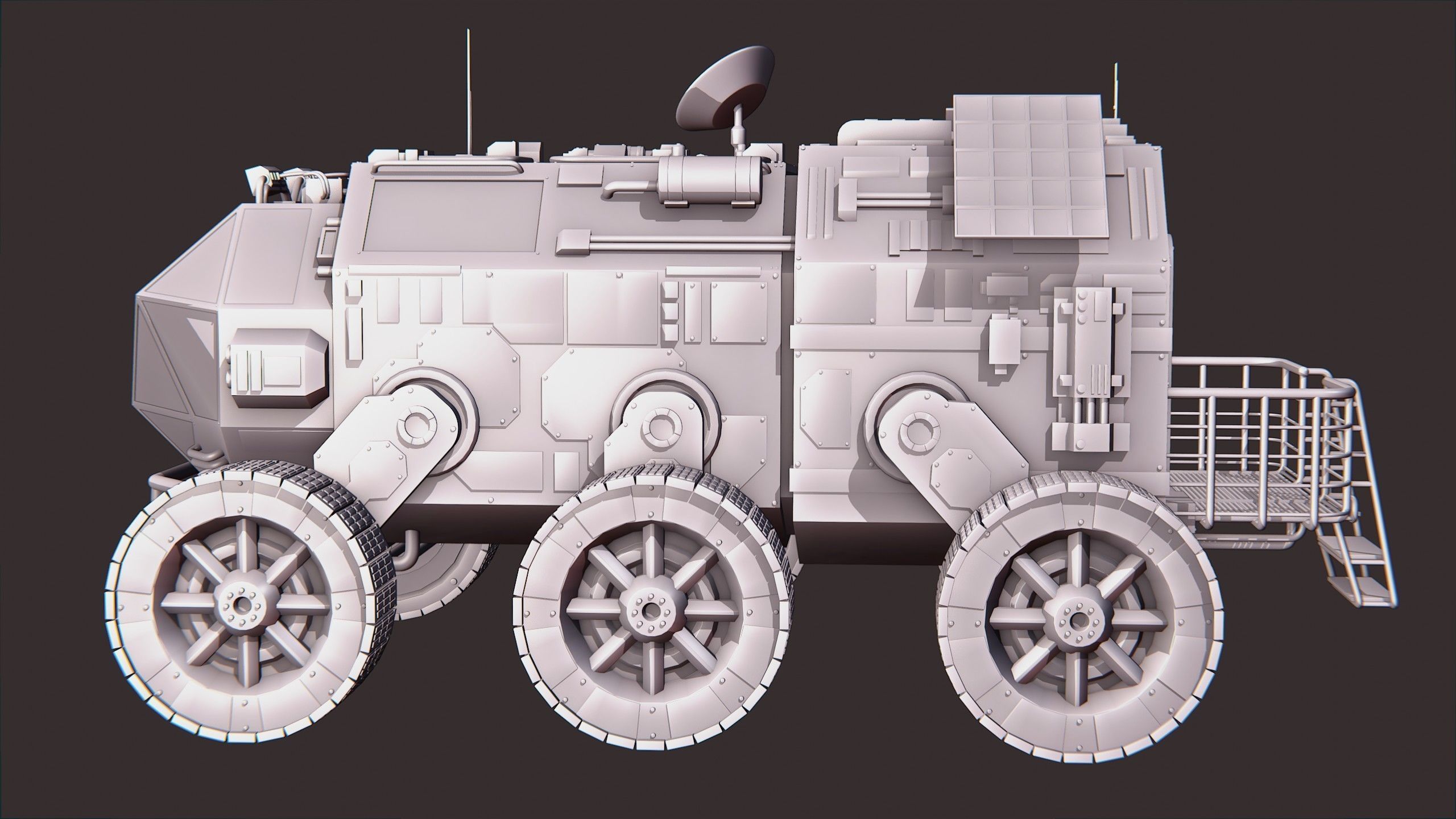 Mars Rover - Blender 3D model_8