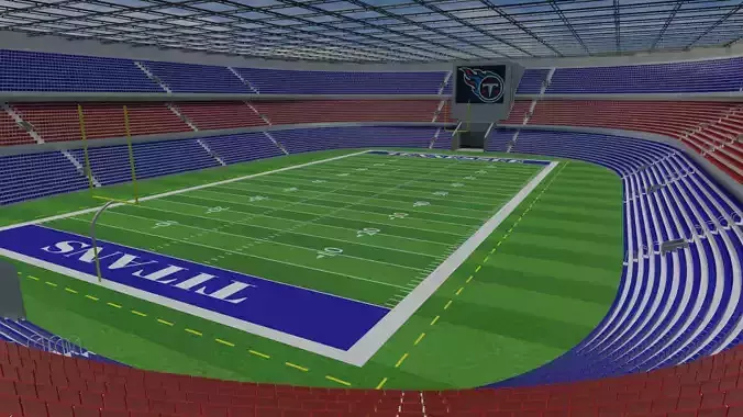 Tennessee Titans - American Football Stadium Low-poly 3D model