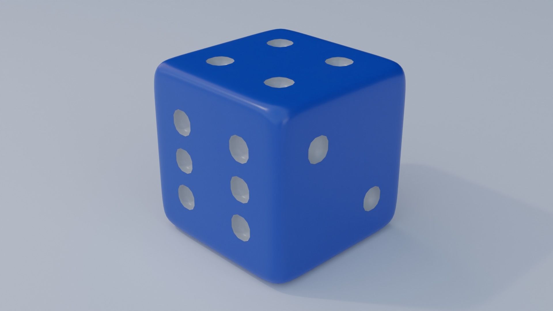 Large Dice Set with 4K Textures Low-poly 3D model_4