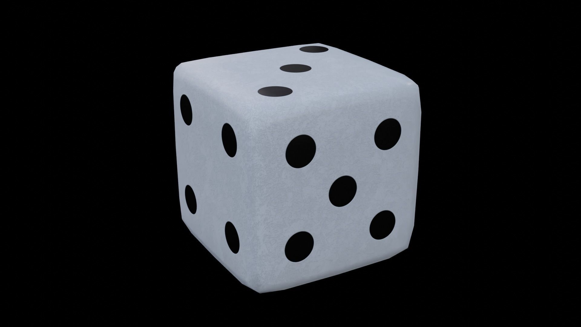 Large Dice Set with 4K Textures Low-poly 3D model_9