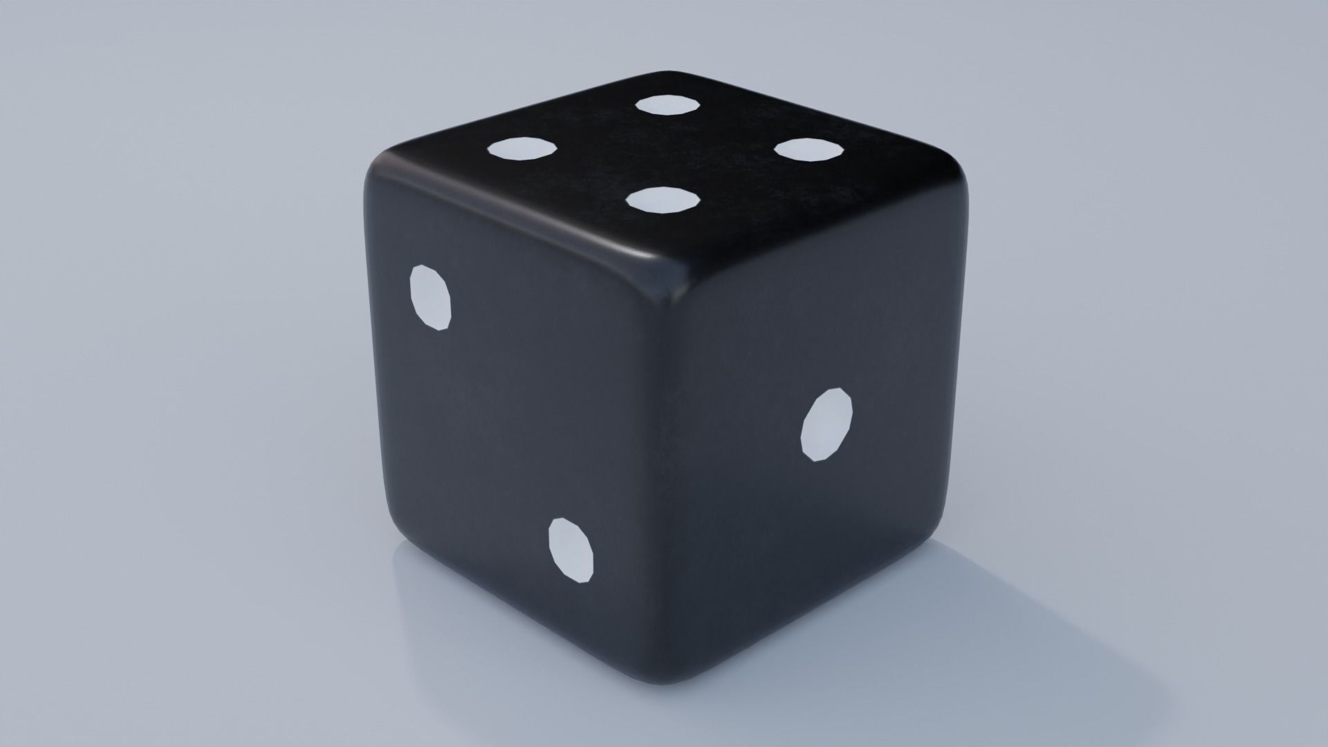Large Dice Set with 4K Textures Low-poly 3D model_3