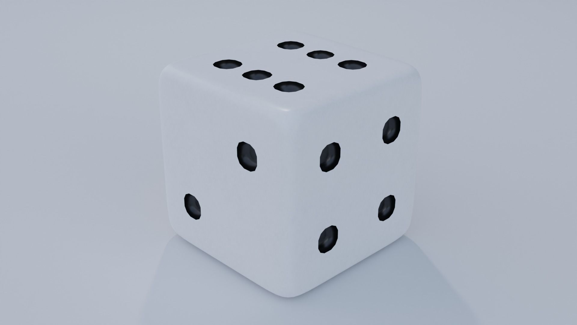 Large Dice Set with 4K Textures Low-poly 3D model_7