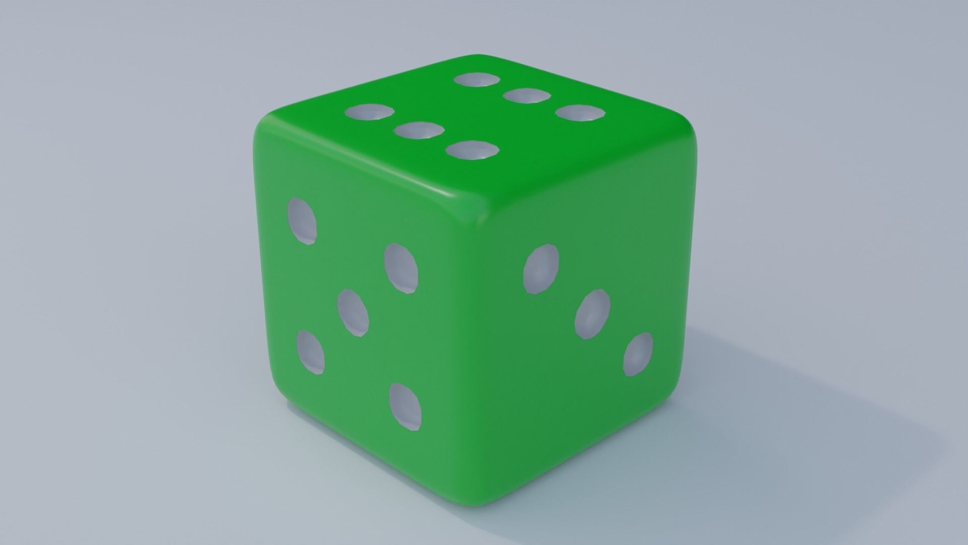 Large Dice Set with 4K Textures Low-poly 3D model_6