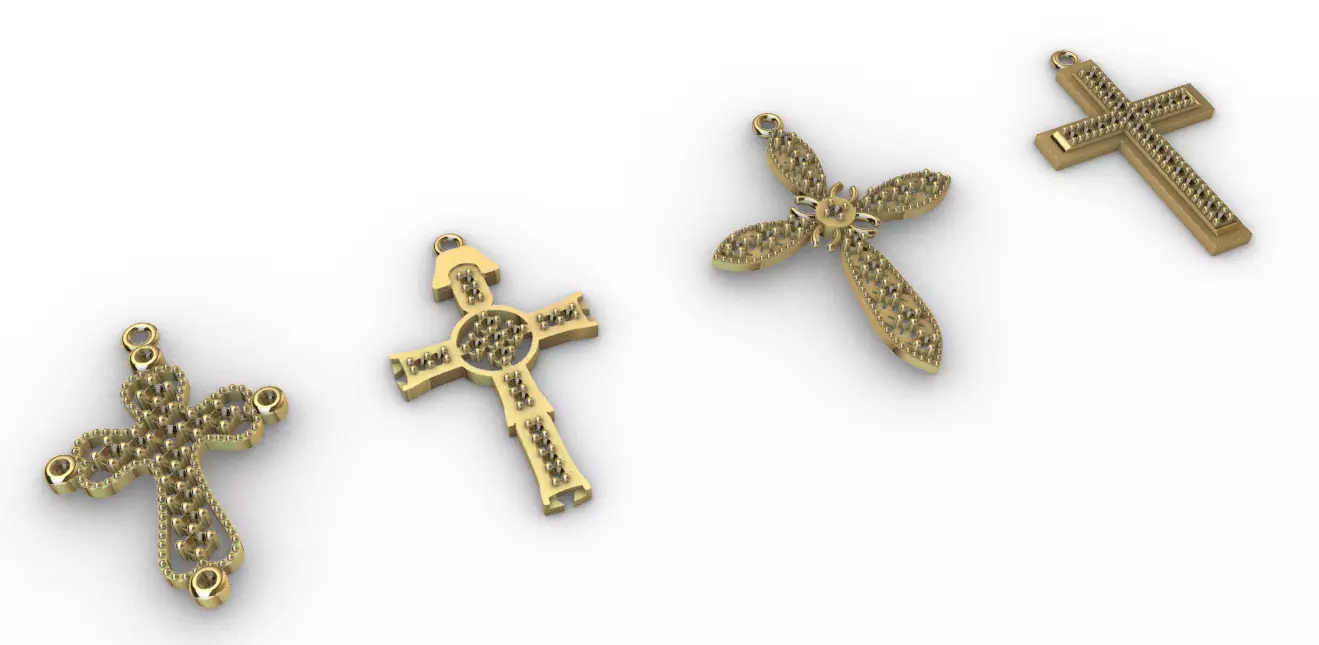 cruz  cross Gemas  3D print model_0