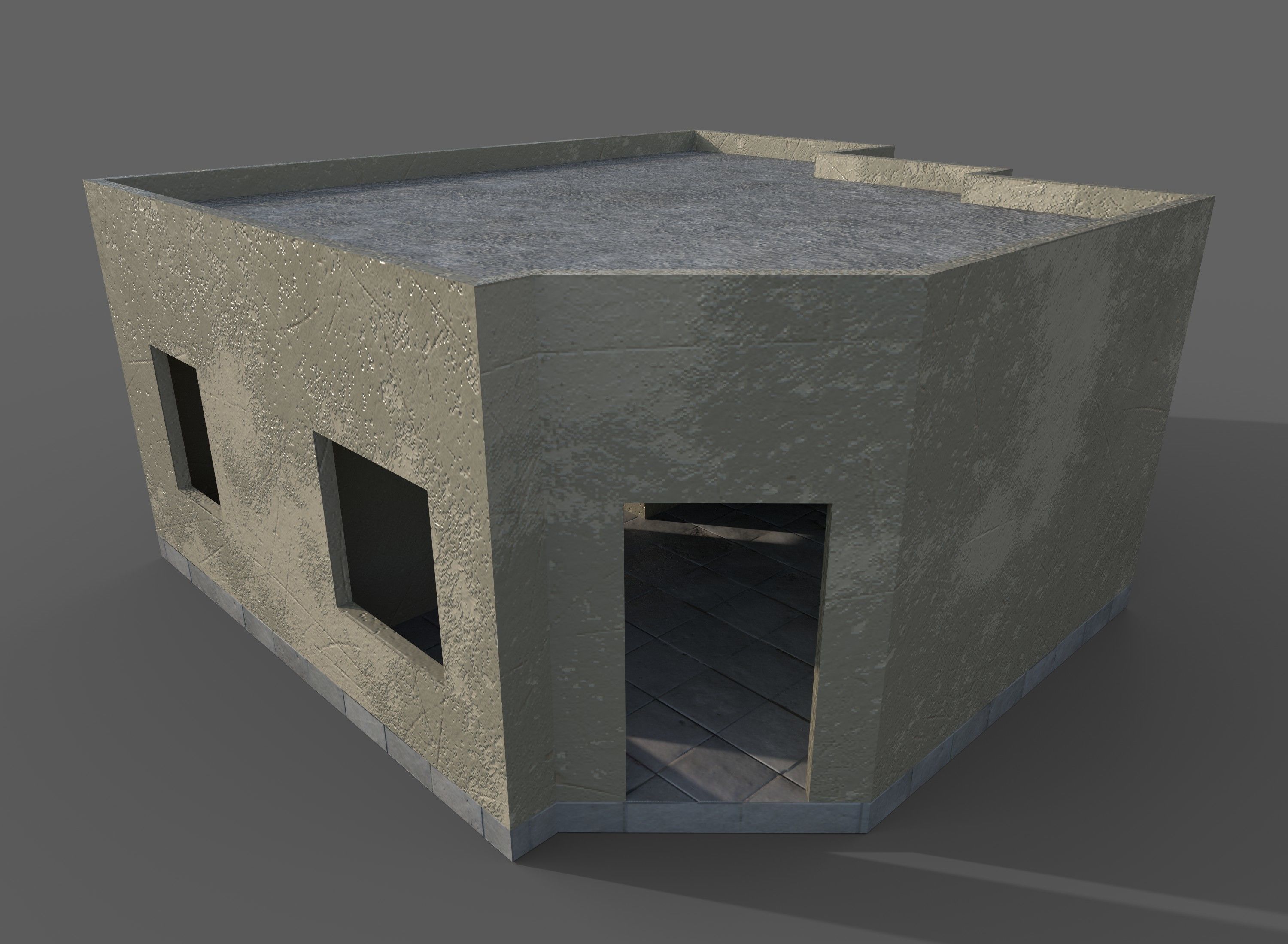 Game Building With PBR texture and Low-poly 3D model_1