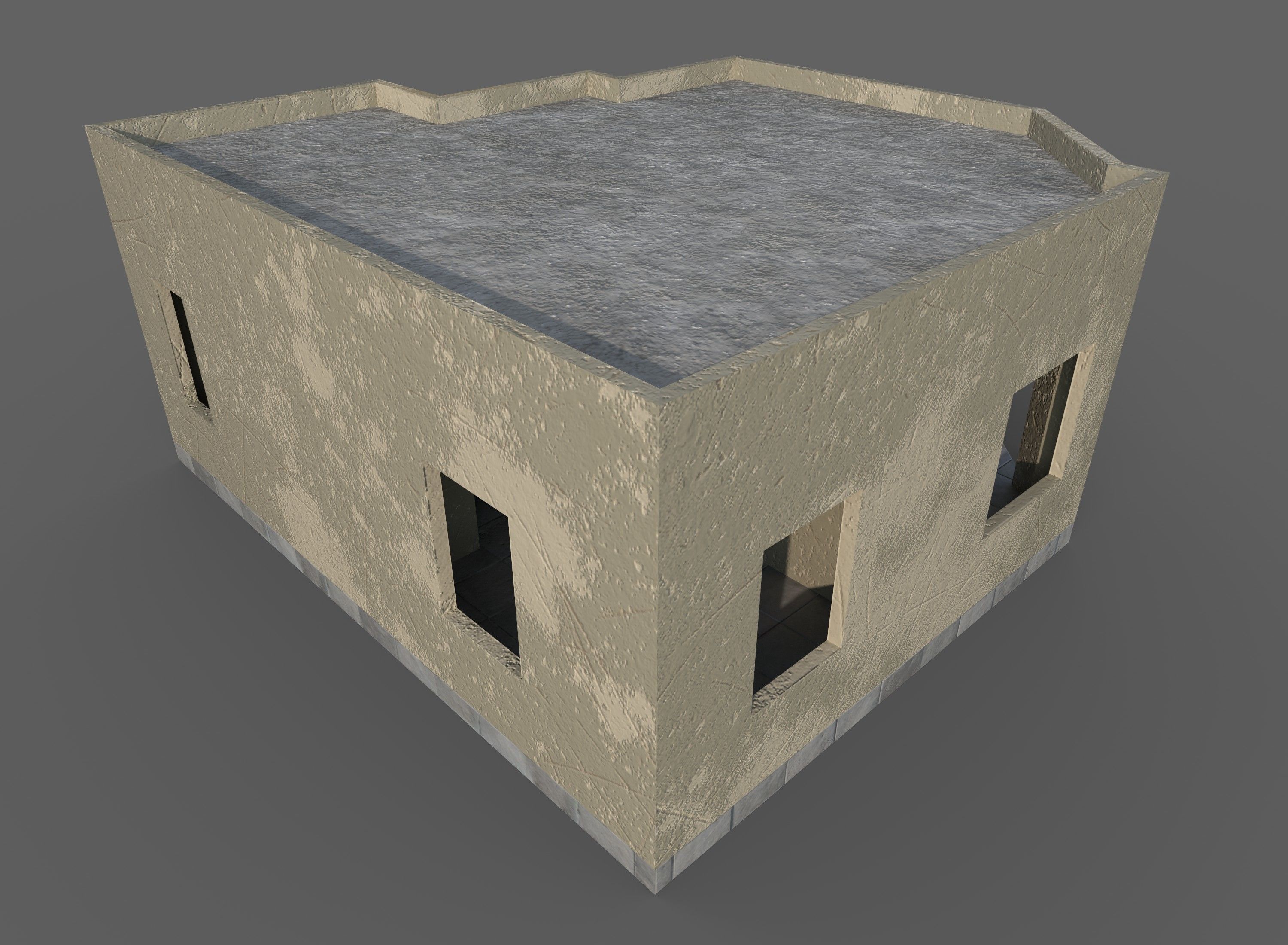 Game Building With PBR texture and Low-poly 3D model_7