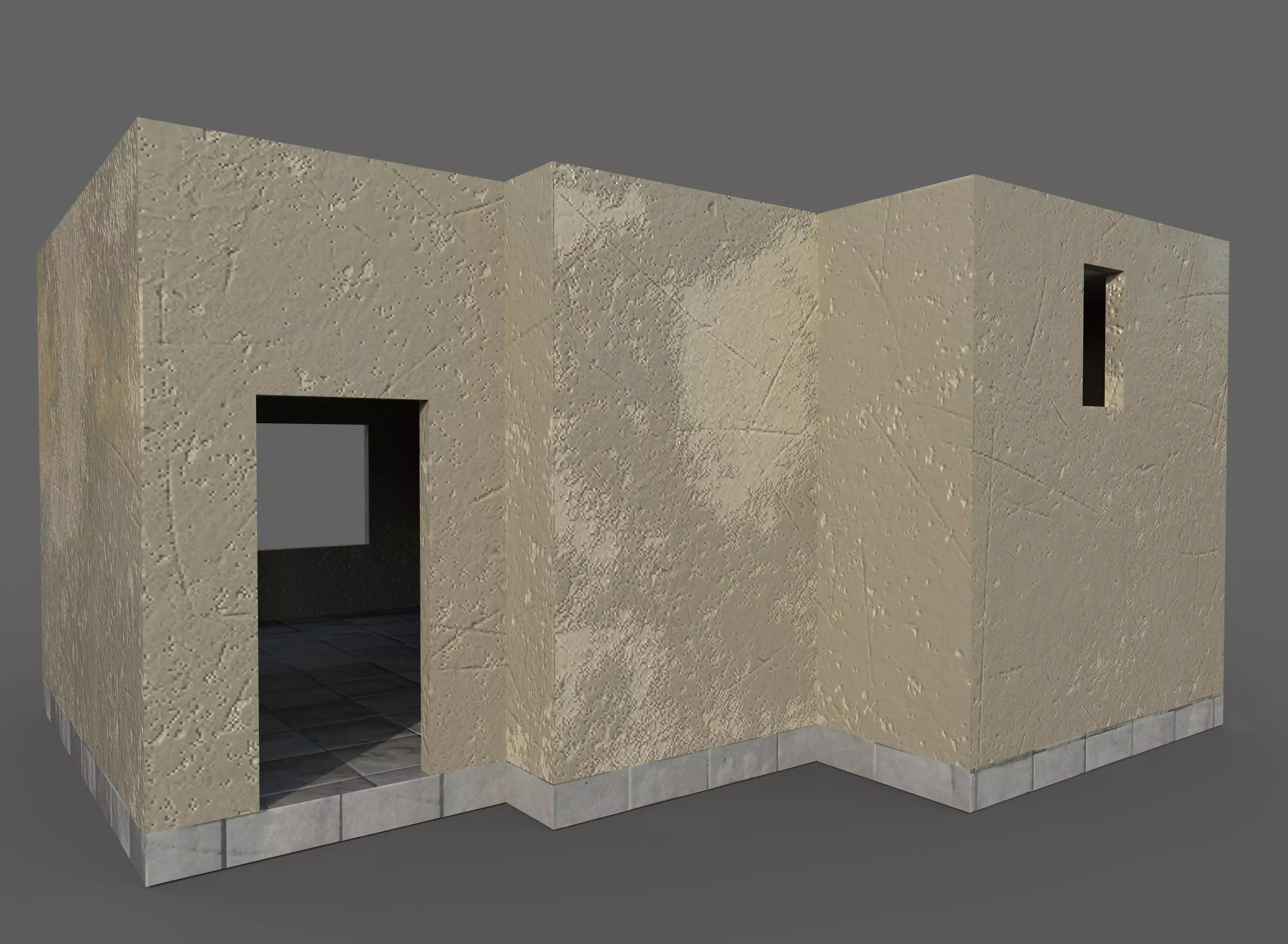 Game Building With PBR texture and Low-poly 3D model_0
