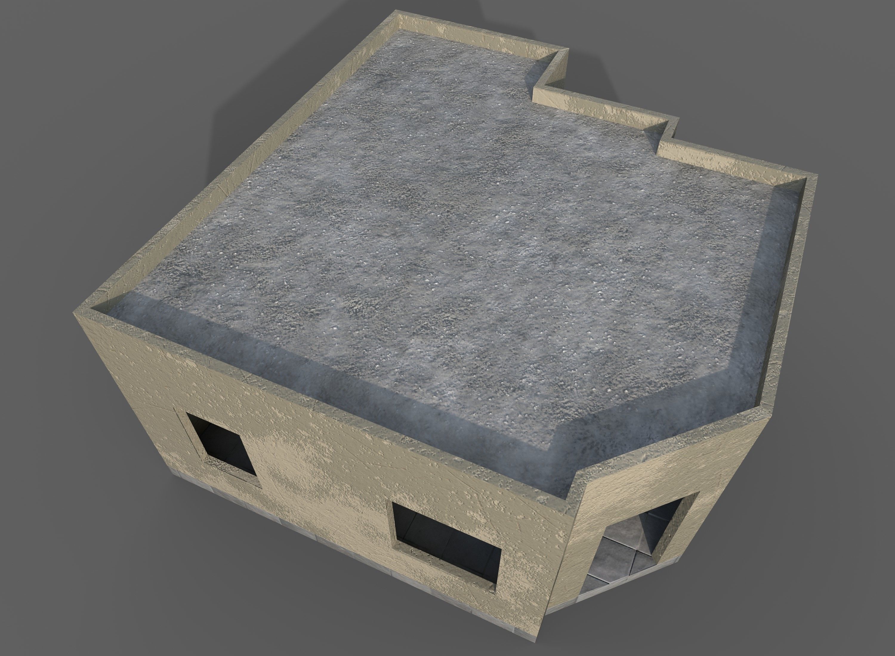 Game Building With PBR texture and Low-poly 3D model_5