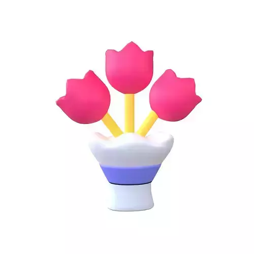 Flower Bouquet Icon v1 001