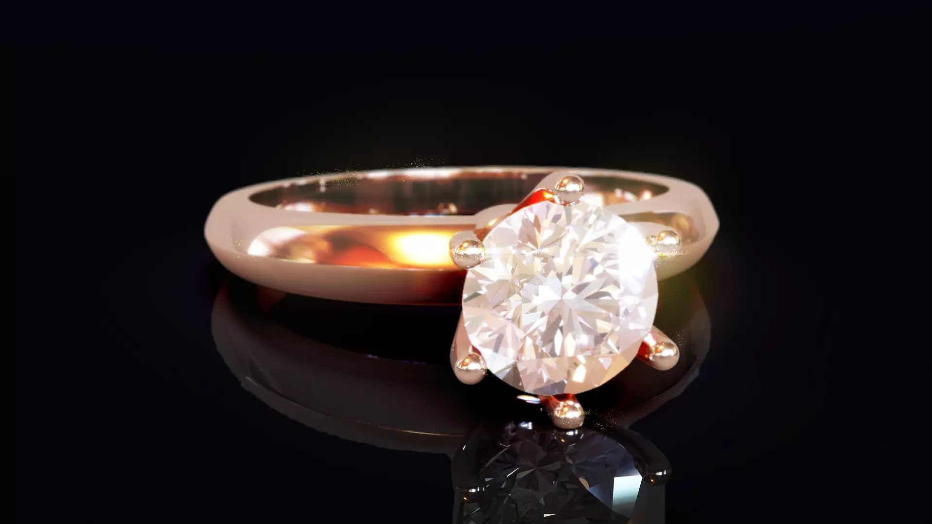 Free Solitaire Ring Free 3D print model