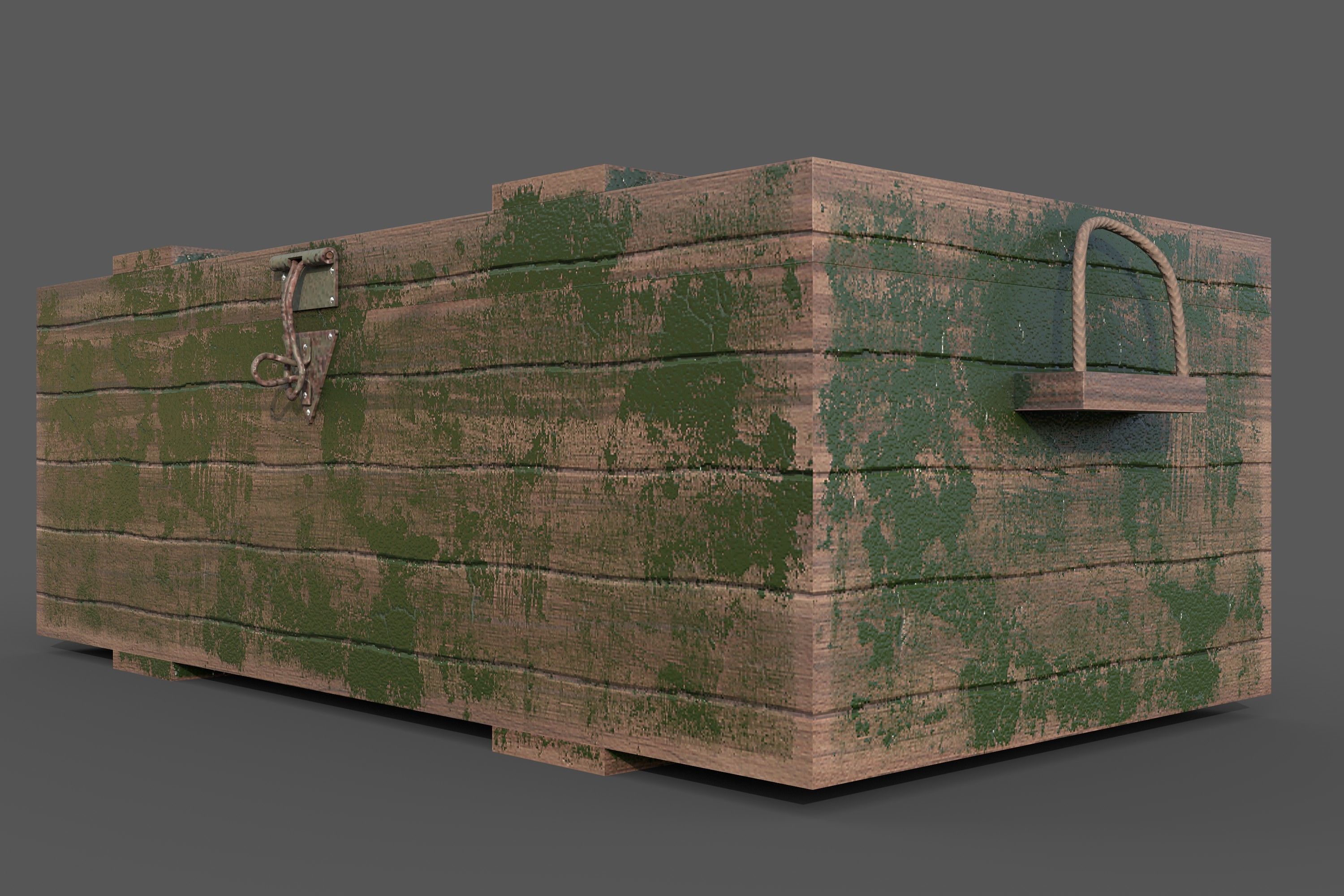 Game Props Box With PBR texture and Low-poly 3D model_1