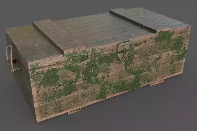 Game Props Box With PBR 3D model