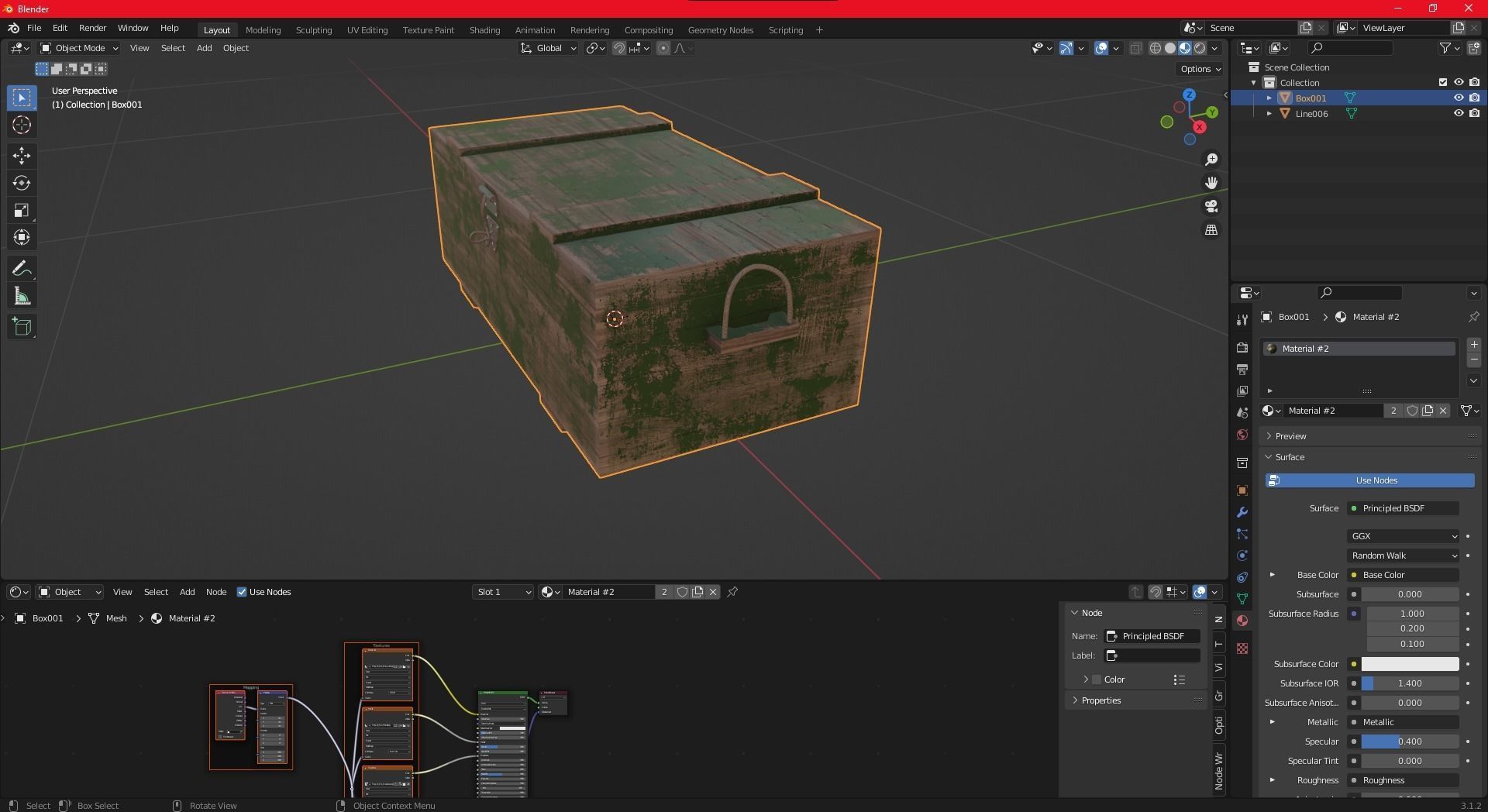 Game Props Box With PBR texture and Low-poly 3D model_10