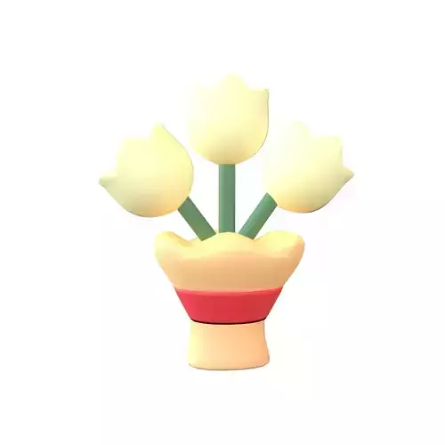 Flower Bouquet Icon v1 001