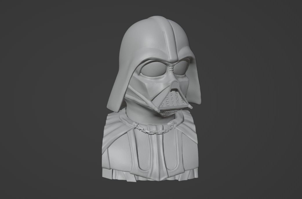 Darth Vader Keycap 3D print model_1