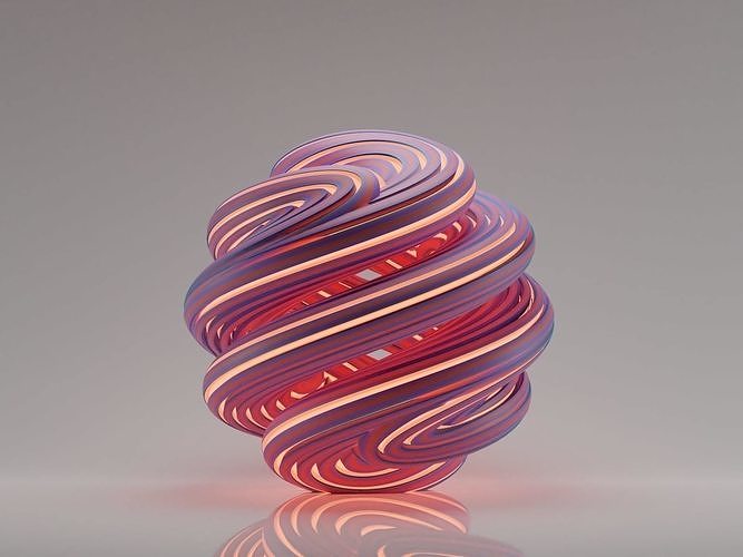3D Abstract Sphere 3D model