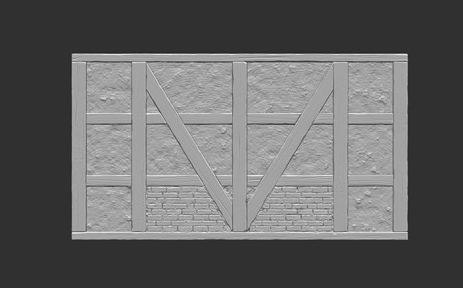 Medieval Wall 5 3D model