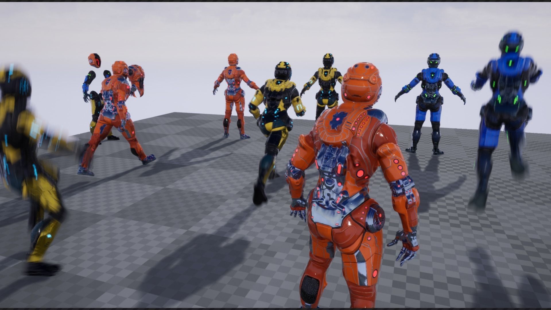 Cyborg Low-poly 3D model_25