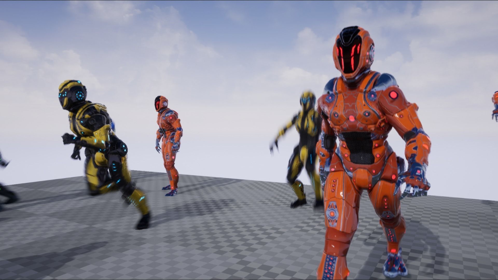 Cyborg Low-poly 3D model_34